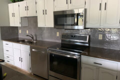 Kitchen Backsplash: 12′′ × 4′′ Ceramic tile in Dillon, Colorado