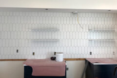 Kitchen Backsplash: 4′′ × 12′′ Rectangle hexagon ceramic tile in Denver, Colorado